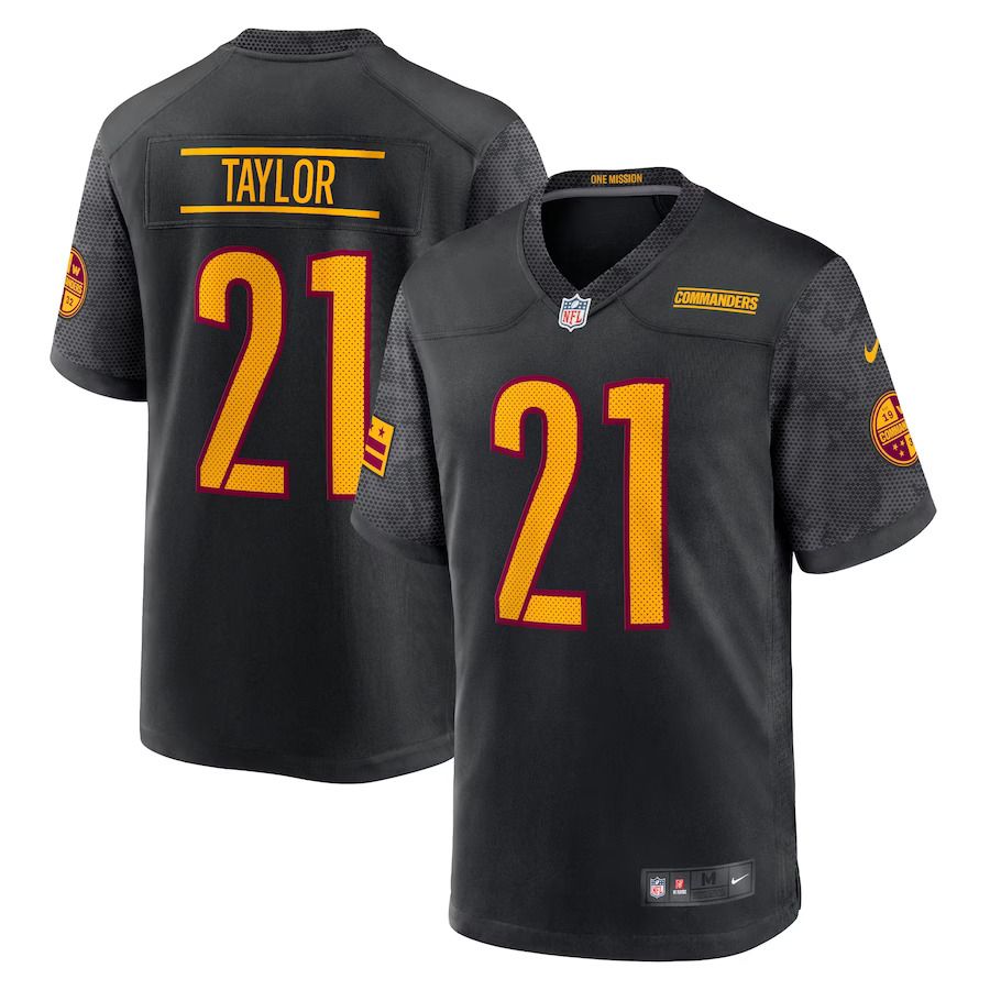 Men Washington Commanders #21 Sean Taylor Nike Black Alternate Retired Player Game NFL Jersey